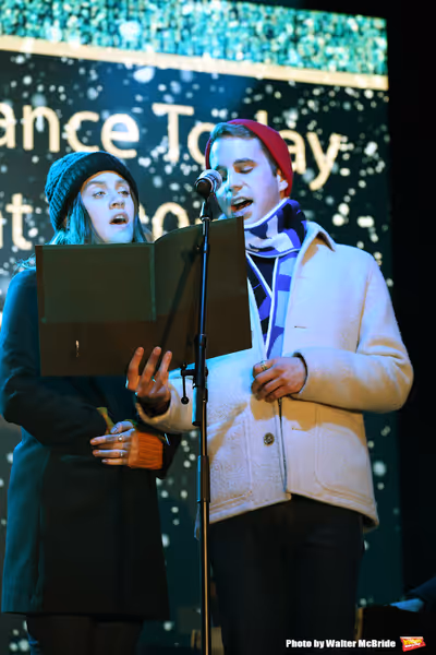 Laura Dreyfuss and Ben Platt Photo