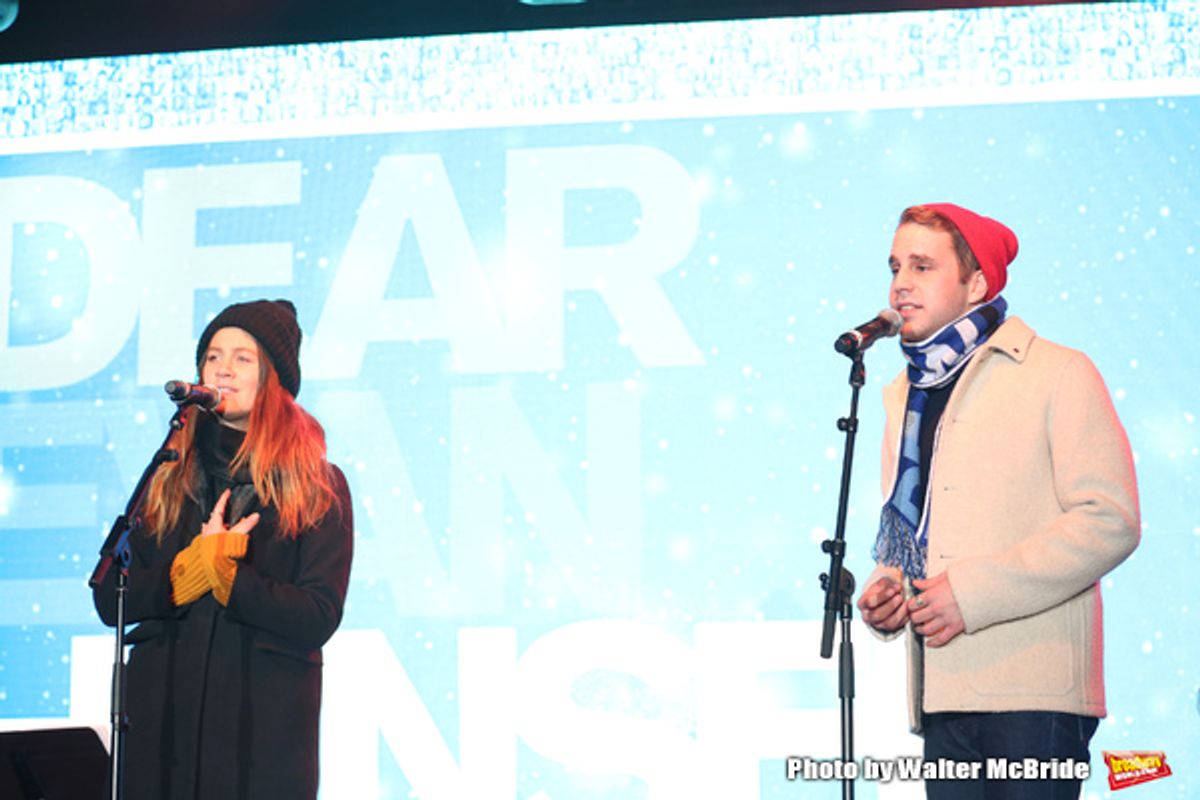 Laura Dreyfuss and Ben Platt at 