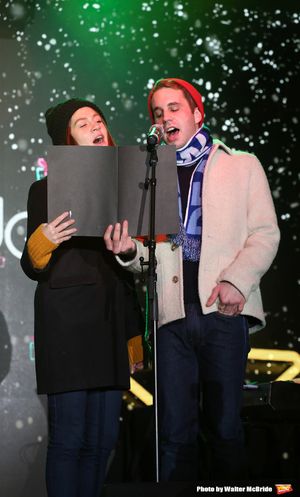 Laura Dreyfuss and Ben Platt Photo