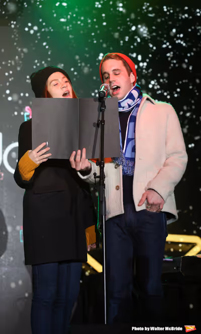 Laura Dreyfuss and Ben Platt Photo