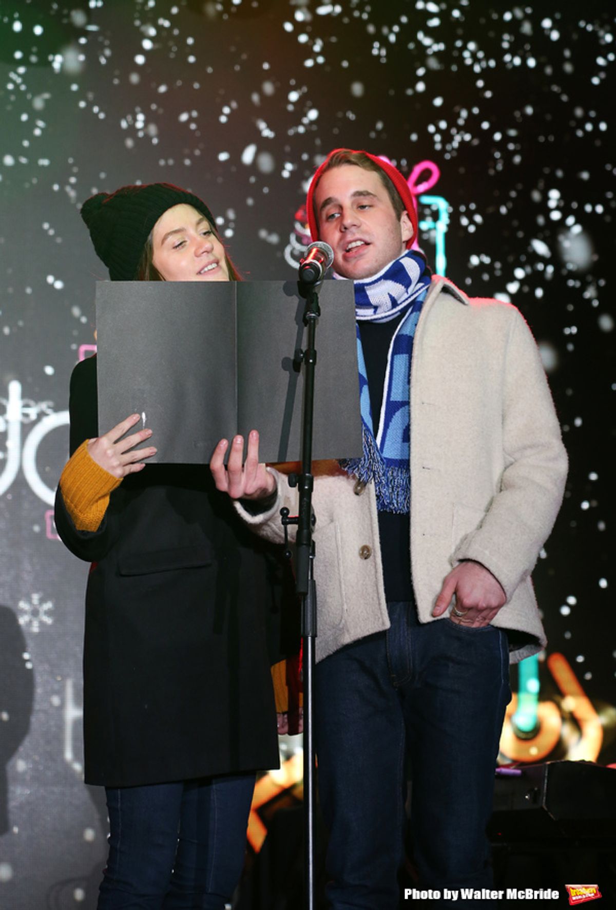 Laura Dreyfuss and Ben Platt at 