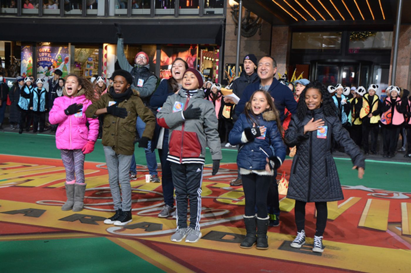 Photo Coverage: Casts of HOLIDAY INN, PARAMOUR & More Rehearse for the Macy's Thanksgiving Day Parade!  Image