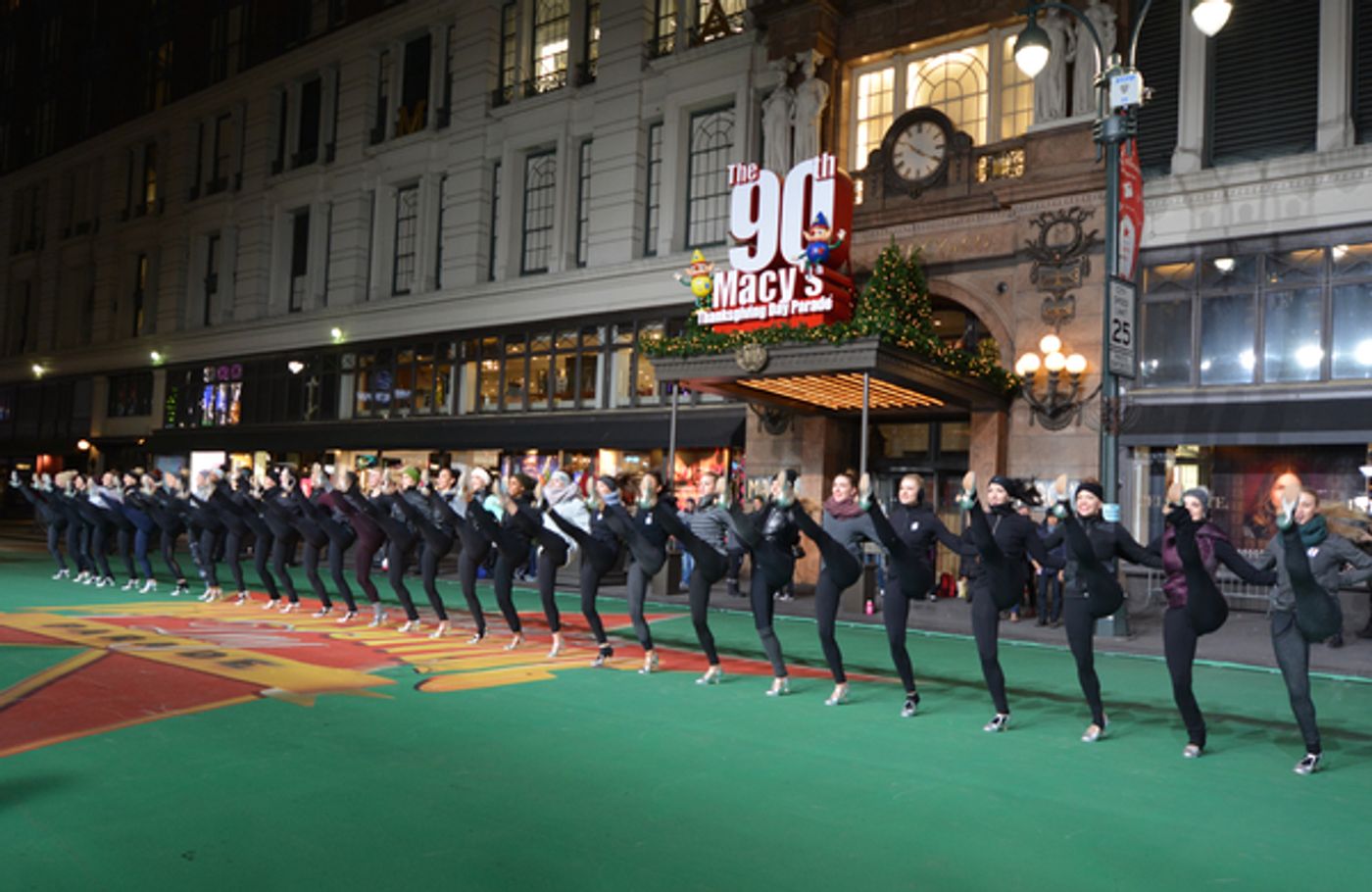Photo Coverage: Casts of HOLIDAY INN, PARAMOUR & More Rehearse for the Macy's Thanksgiving Day Parade!  Image