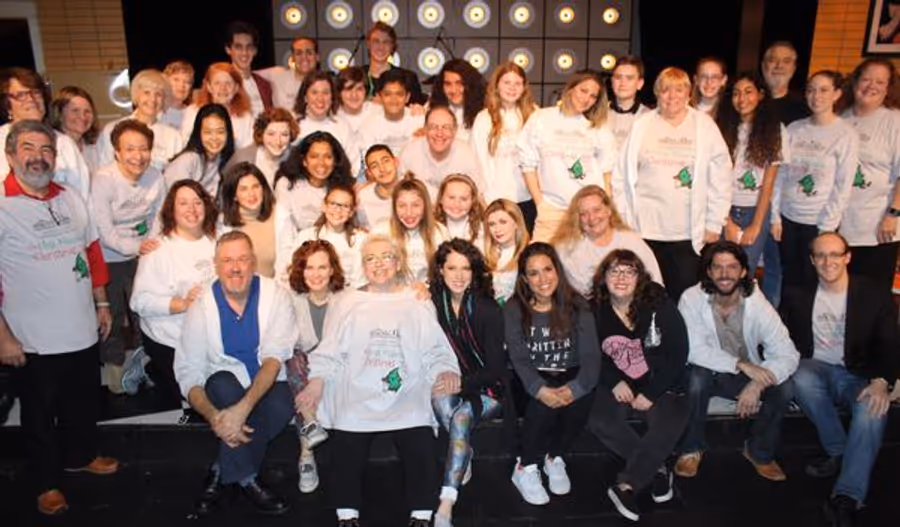 Photo Flash: Brooklyn Cast of THE MOST MISERABLE CHRISTMAS TREE Visits A TASTE OF THINGS TO COME Off-Broadway Image