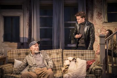 Red Harris, Jeremy Irvine, and Charlotte Hope Photo