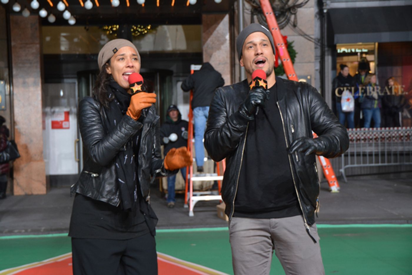 Photo Coverage: Casts of CATS, WAITRESS & More Rehearse for the Macy's Thanksgiving Day Parade!  Image