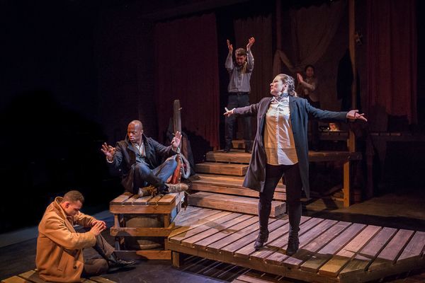 Blake Stone, Vin Shambry, Val Landrum, with John San Nicolas and Kai Tomizawa Photo