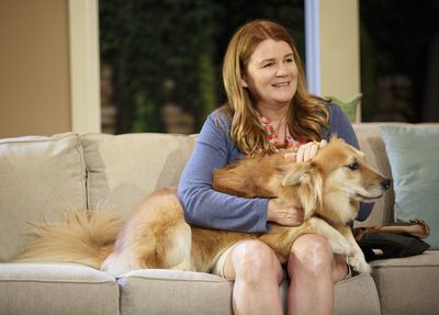 Mare Winningham & Mochi Photo