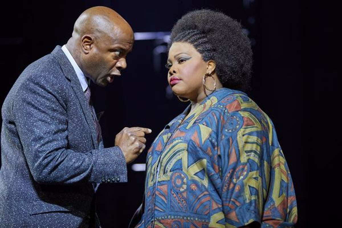 Nicholas Bailey and Amber Riley at 