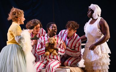 Anna Francolini, Madeleine Worrall, John Pfumojena, Marc Antonlin, and Ekow Quartey Photo