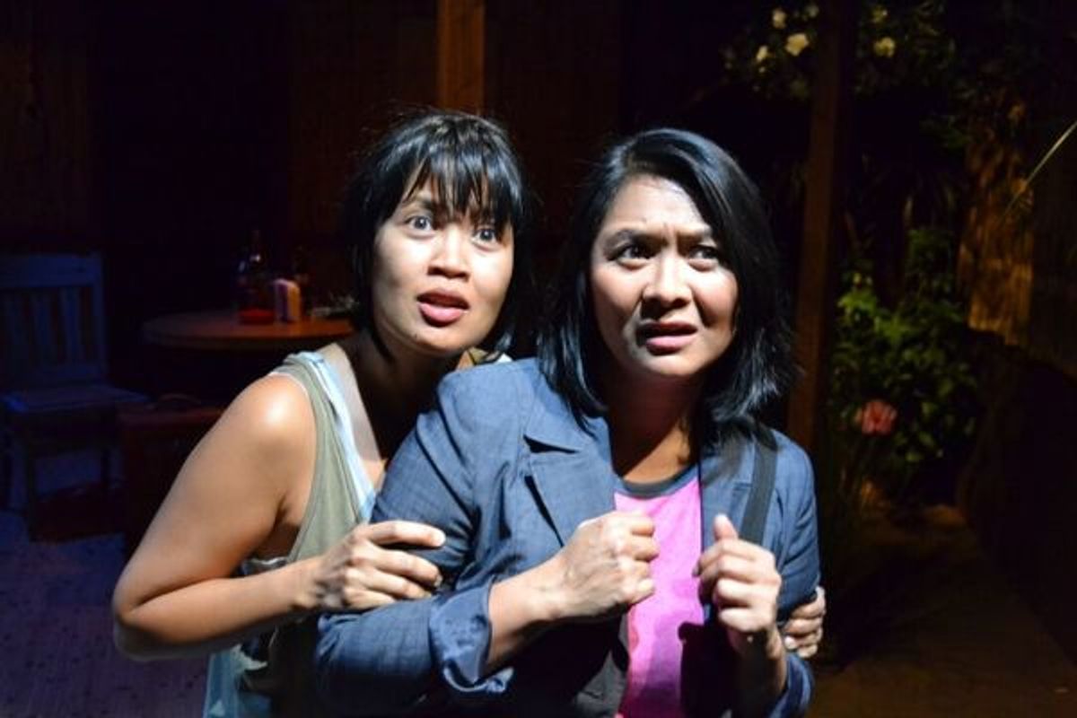 Evie Abat and Myra Cris Maracine at 