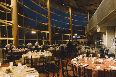 Tables are set for the sixth annual Military Thanksgiving at Arena Stage at the Mead  Photo
