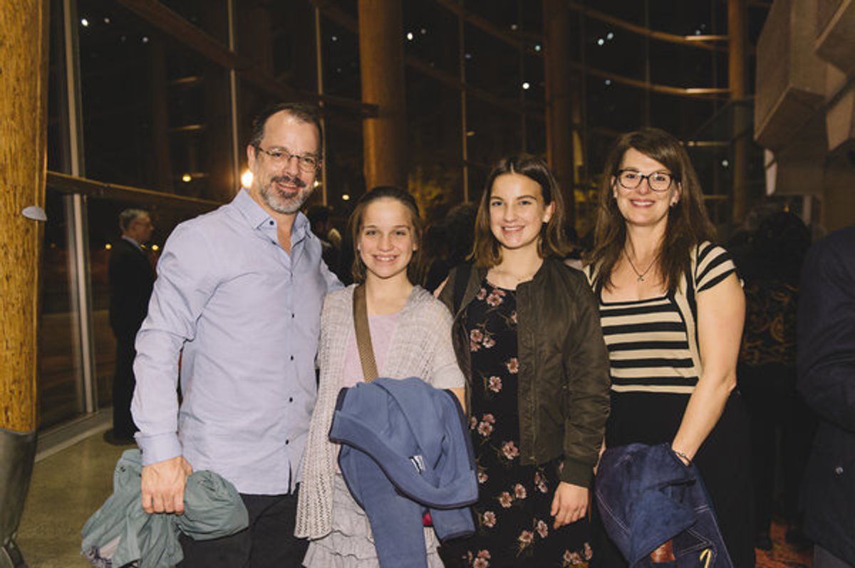 David Catlin (Director and Adaptor) and his wife and daughters at 