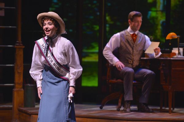 Jerusha Abbott (Hilary Maiberger) describes her fight for women's suffrage in a lette Photo