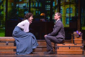 Jerusha Abbott (Hilary Maiberger) shares her enthusiasm with Jervis Pendleton (Derek  Photo