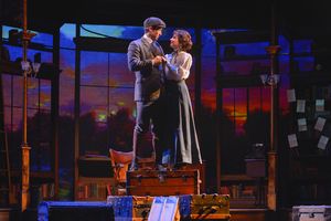 Jerusha Abbott (Hilary Maiberger), and Jervis Pendleton (Derek Carley) 
share a speci Photo