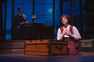 Jerusha Abbott (Hilary Maiberger) writes a letter to her mysterious benefactor (Derek Photo
