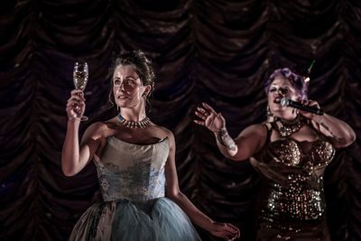 Allison Ulrich as Marie-Claire, Shelly Watson as Madame Drosselmeyer Photo