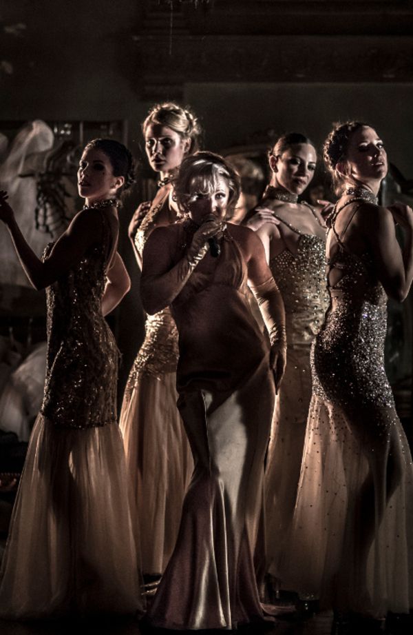 Marcy Richardson (center) and the cast of NUTCRACKER ROUGE Photo