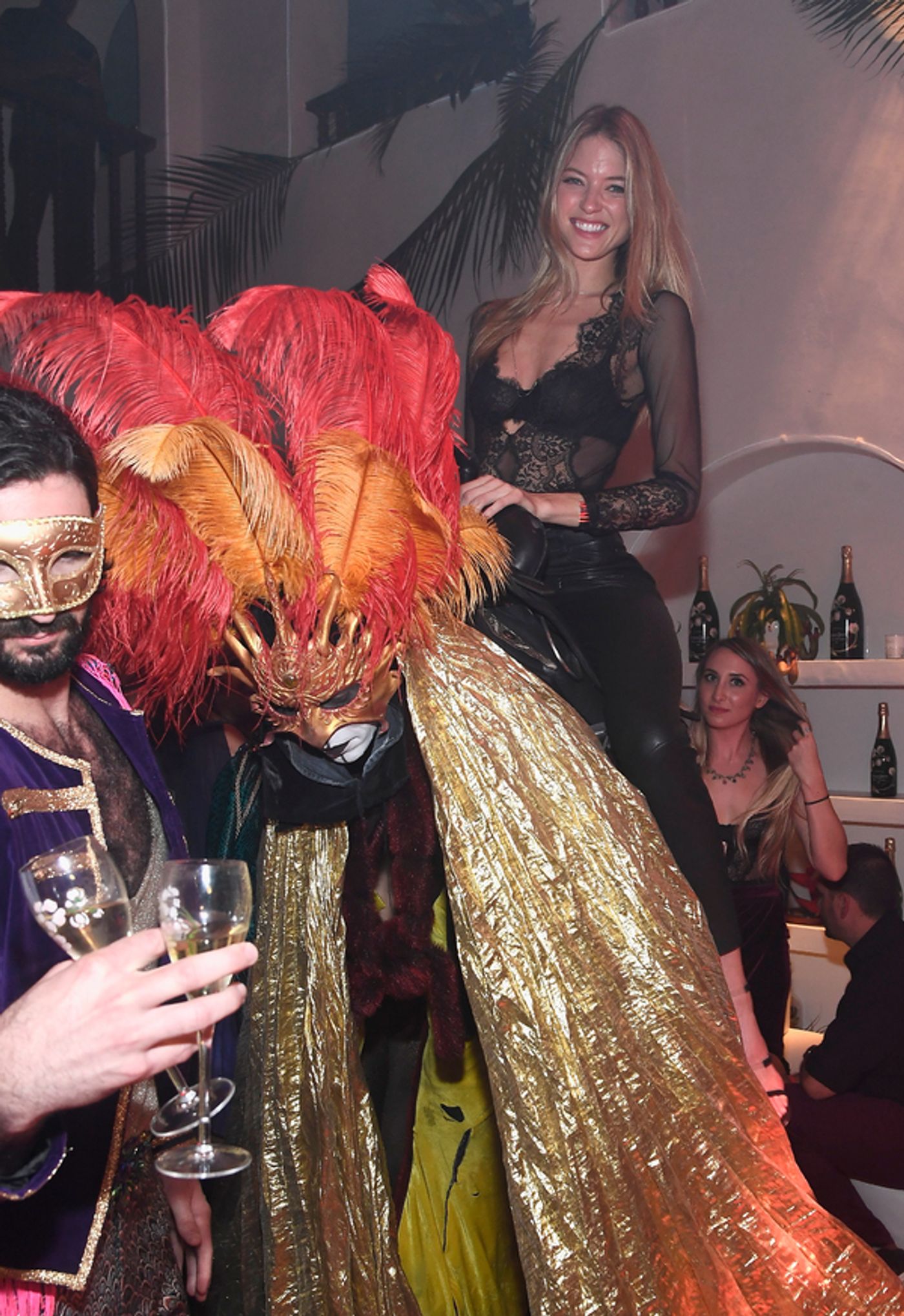 Photo Flash: Victoria's Secret Angel Martha Hunt Recreates Bianca Jagger's Famous Studio 54 Entrance  Image