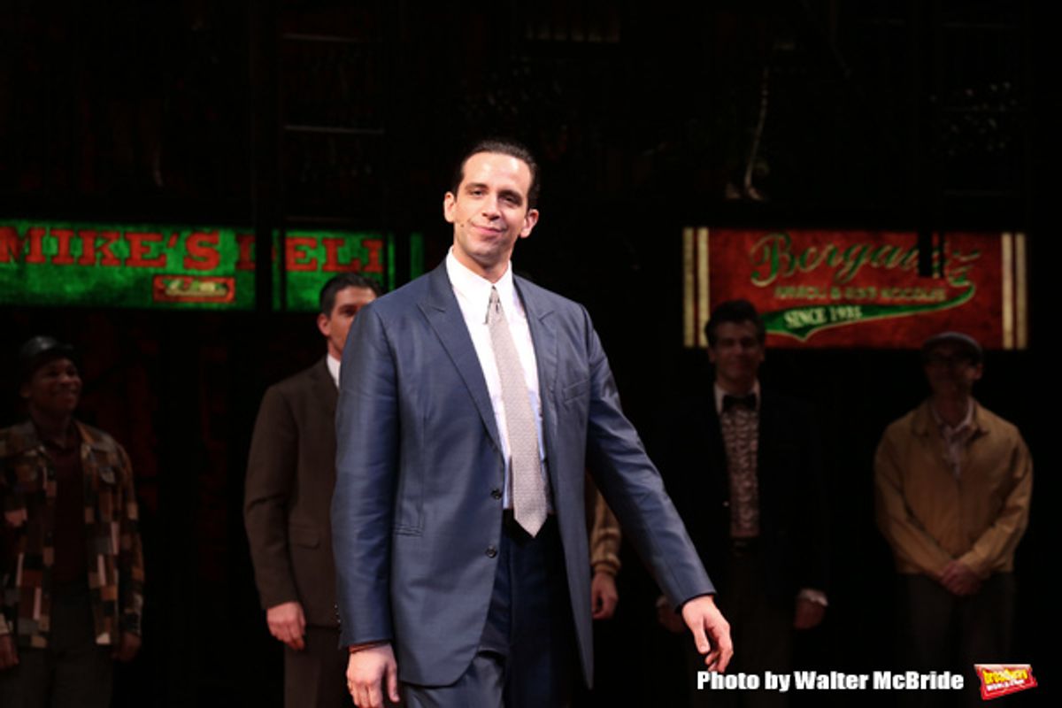 Nick Cordero and cast at 