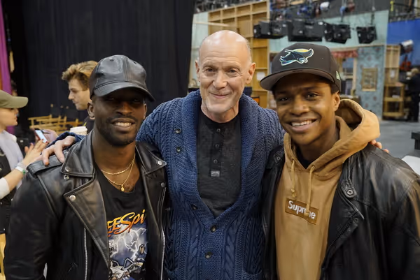 Elijah Kelley, Neil Meron and Ephraim Sykes Photo