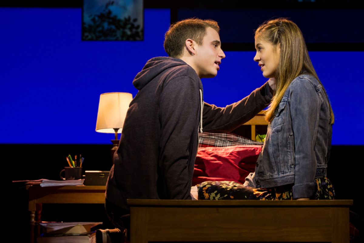 Laura Dreyfuss and Ben Platt at 