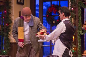 A. D. Players' resident actors Craig Griffin and Ric Hodgin star in the Houston theater troupe's nostalgic Christmas drama O Little Town of Bagels, Teacakes and Hamburger Buns, playing through December 23 at Grace Theater. @ BroadwayWorld A. D. Players' resident actors Craig Griffin and Ric Hodgin star in the Houston theat Photo