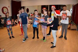 Jack Corbin, Sammie Lenzi, Marquis Neal and the "Wrappers" Photo