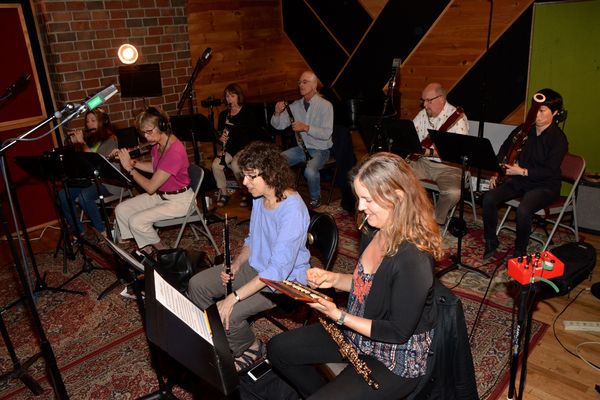 The Woodwind Section-Melanie Feld (Oboe), Patricia Wang (Bassoon), Kathy Halverson (O Photo