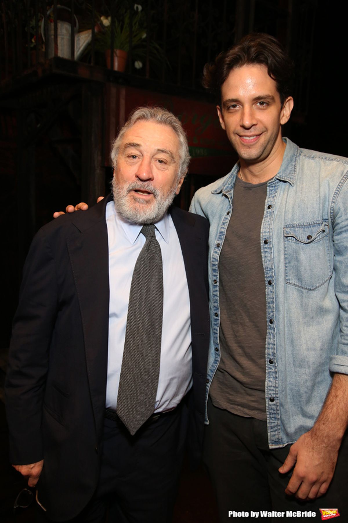 Robert De Niro and Nick Cordero at 