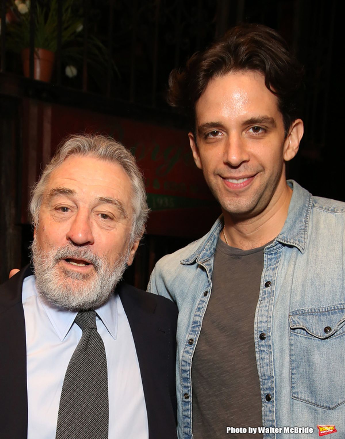 Robert De Niro and Nick Cordero at 