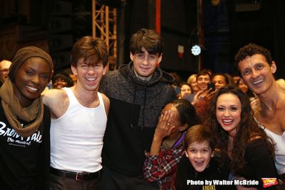 Bobby Conte Thornton with fellow Broadway debut cast members  Photo