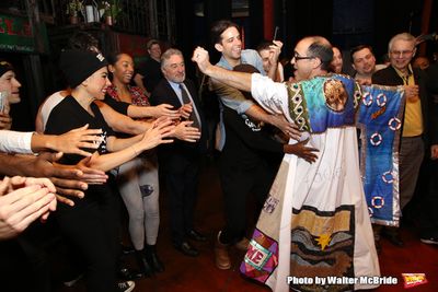 Jonathan Brody with Bobby Conte Thornton, Robert De Niro, Nick Cordero and cast  Photo