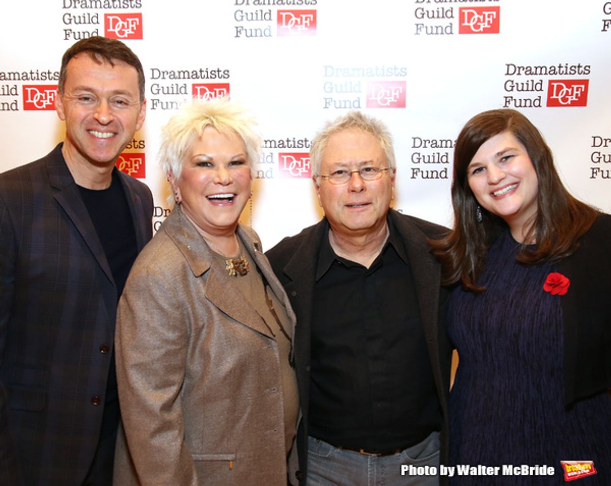 Andrew Lippa, Roe Green, Alan Menken, and Rachel Routh at 