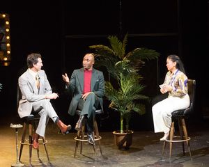 Aaron Lazar, Wayne Brady, and Melody Butiu Photo