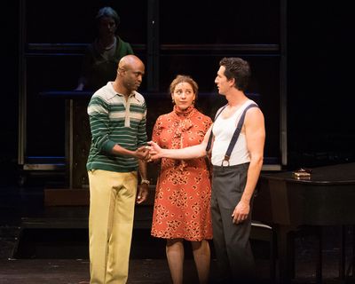 Wayne Brady, Donna Vivino, and Aaron Lazar Photo