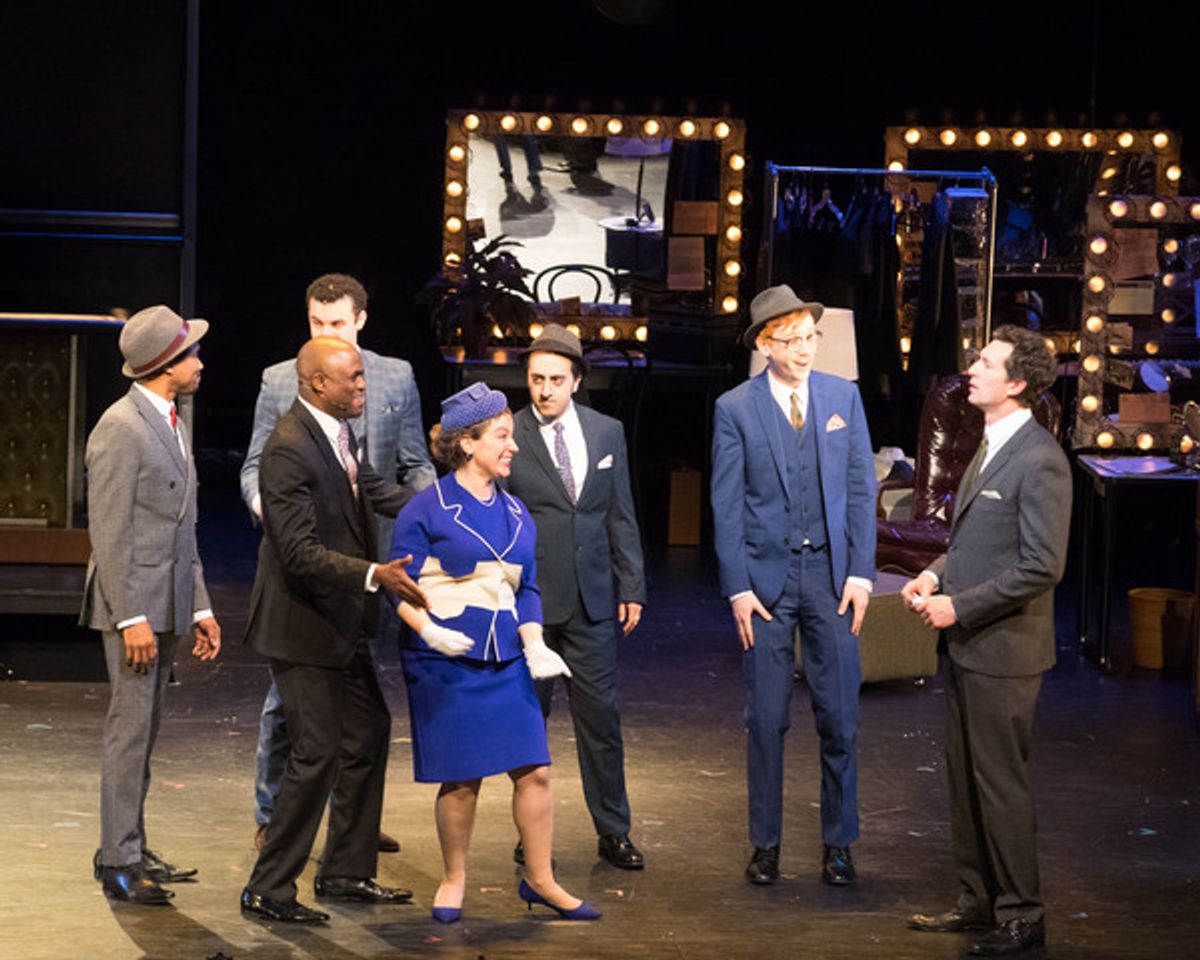 Eric B. Anthony, Wayne Brady, Donna Vivino, Amir Talai, Kevin Patrick Doherty, and Aaron Lazar at 