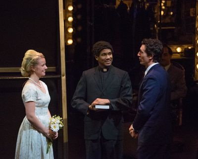 Whitney Bashor, Eric B. Anthony, and Aaron Lazar Photo