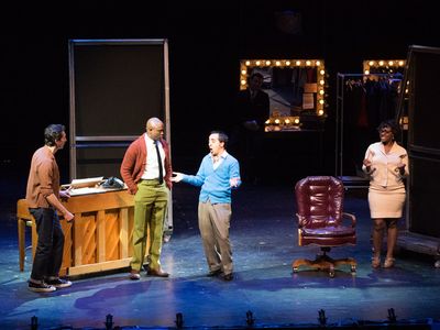 Aaron Lazar, Wayne Brady, Amir Talai, and Saycon Sengbloh Photo