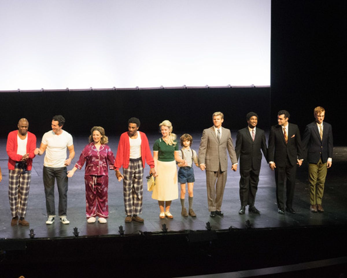 Wayne Brady, Aaron Lazar, Donna Vivino, Doran Butler, Whitney Bashor, Maximus Brandon Verso, Brent Schindele, Eric B. Anthony, Travis Leland, and Kevin Patrick Doherty at 