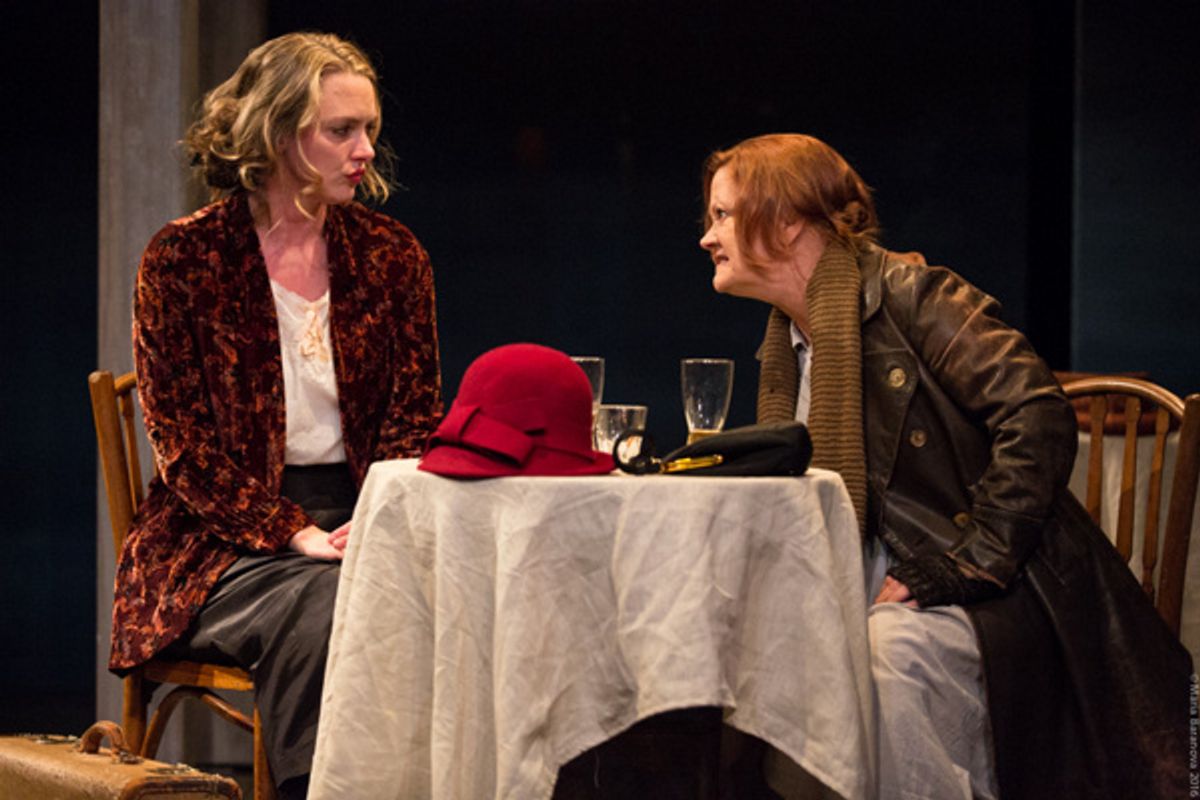 L to R: Therese Plaehn and Tina Johnson in ANNA CHRISTIE, directed by Peter Richards. Photo by Maria Baranova. at 