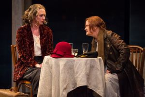 L to R: Therese Plaehn and Tina Johnson in ANNA CHRISTIE, directed by Peter Richards. Photo