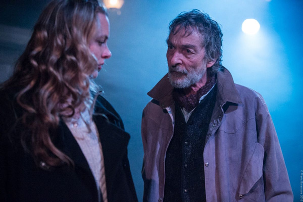 L to R: Therese Plaehn and Stephen D'Ambrose in ANNA CHRISTIE, directed by Peter Richards. at 