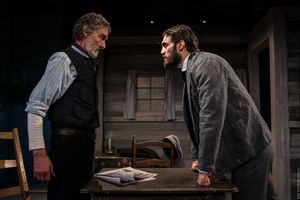 L to R: Stephen D'Ambrose and Ben Chase in ANNA CHRISTIE, directed by Peter Richards. Photo by Maria Baranova. @ BroadwayWorld L to R: Stephen D'Ambrose and Ben Chase in ANNA CHRISTIE, directed by Peter Richards. Photo