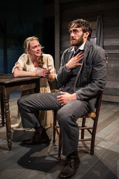 L to R: Therese Plaehn and Ben Chase in ANNA CHRISTIE, directed by Peter Richards. Ph Photo