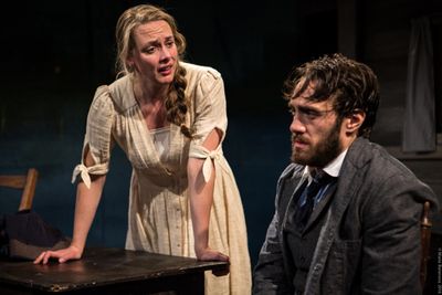 L to R: Therese Plaehn and Ben Chase in ANNA CHRISTIE, directed by Peter Richards. Ph Photo
