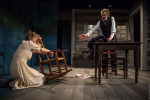 L to R: Therese Plaehn and Stephen D'Ambrose in ANNA CHRISTIE, directed by Peter Richards. Photo by Maria Baranova. @ BroadwayWorld L to R: Therese Plaehn and Stephen D'Ambrose in ANNA CHRISTIE, directed by Peter Rich Photo