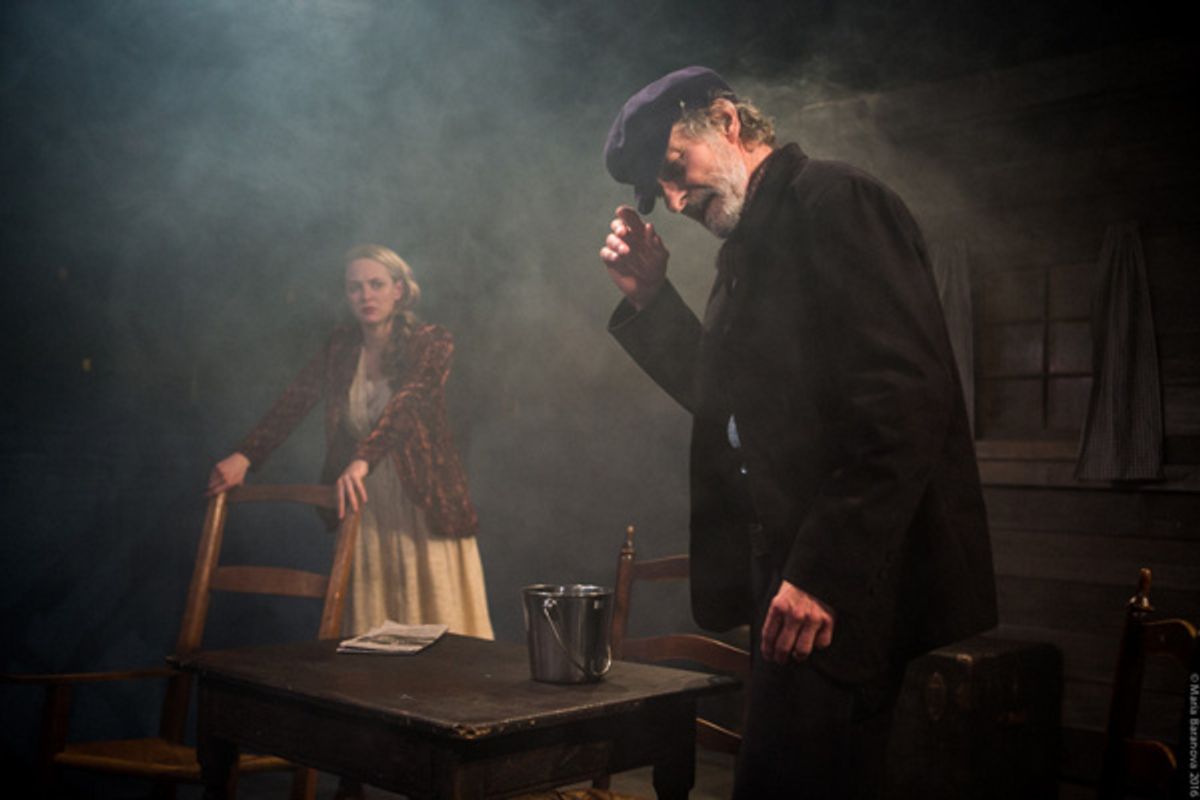 L to R: Therese Plaehn and Stephen D'Ambrose in ANNA CHRISTIE, directed by Peter Richards. Photo by Maria Baranova. at 