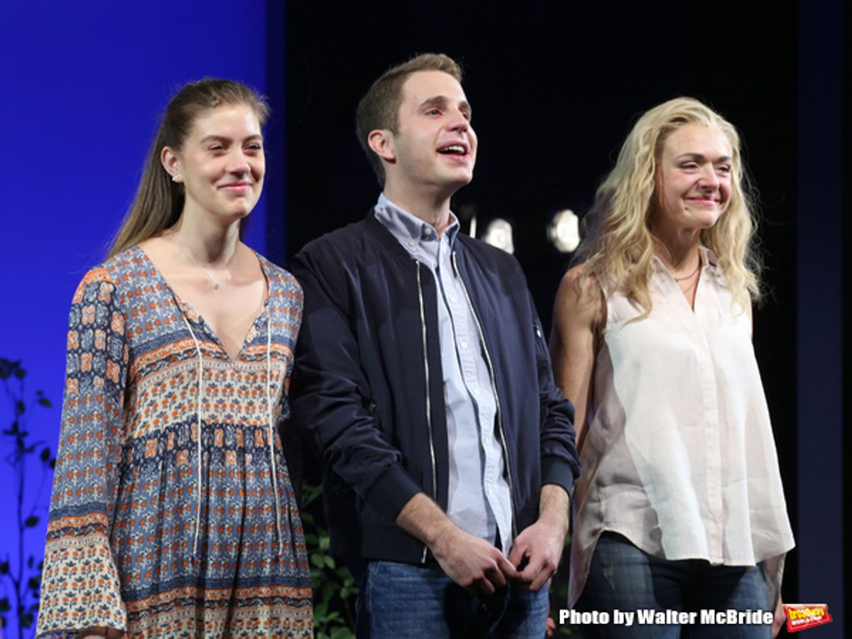 Laura Dreyfuss, Ben Platt and Rachel Bay Jones  at 